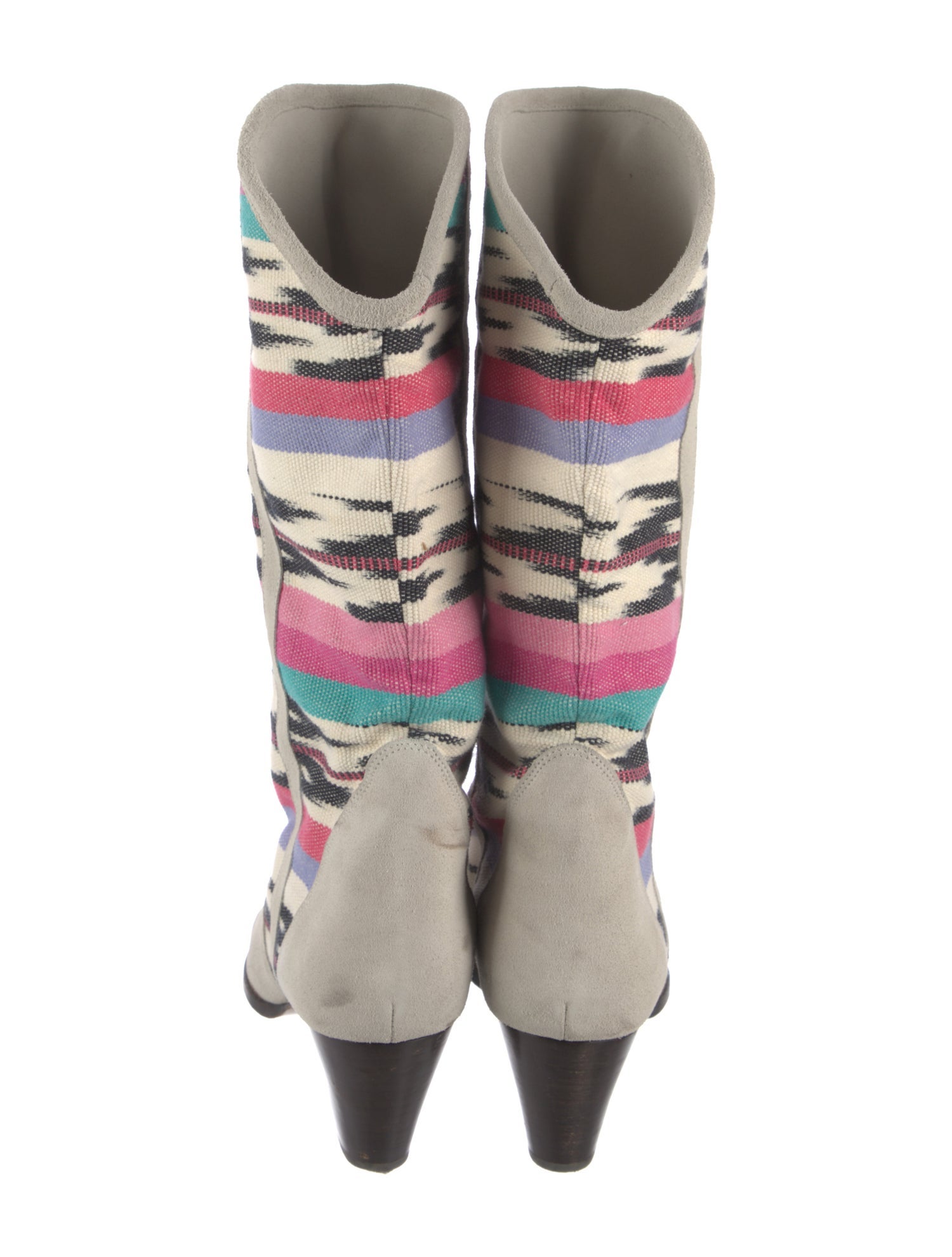 Isabel Marant Suede Printed Sock Boots